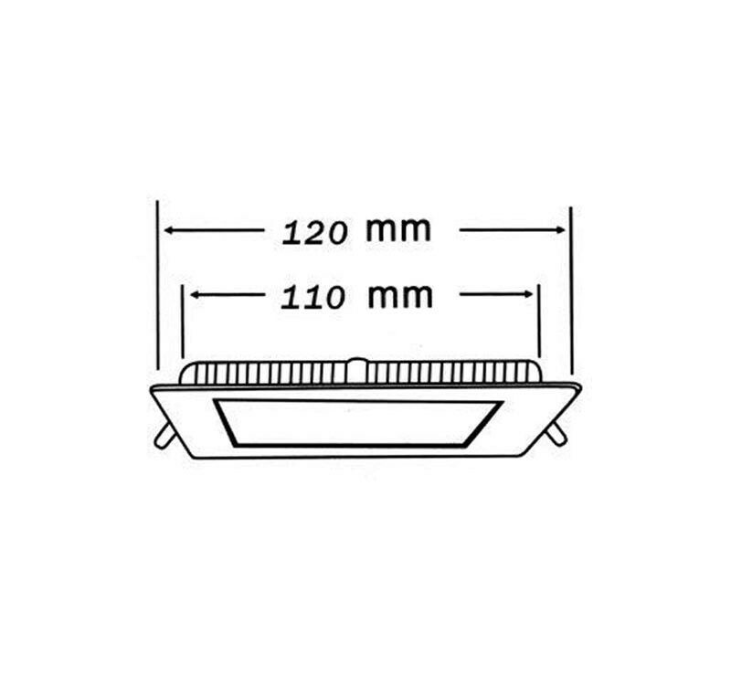 PANNELLO LED INCASSO SLIM 6 W PLAFONIERA LUCE BIANCA