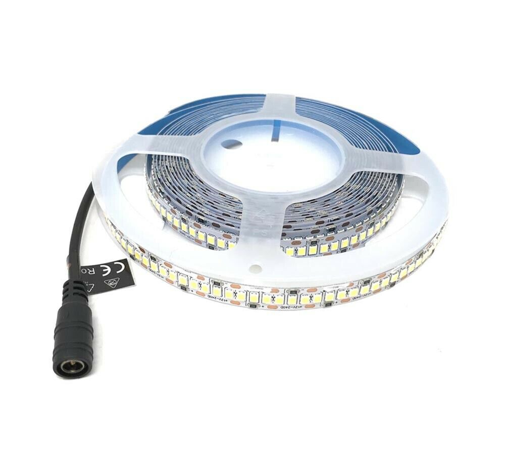 STRISCIA 1200 LED LUCE NATURALE BOBINA STRIP 5 METRI 2835 SMD