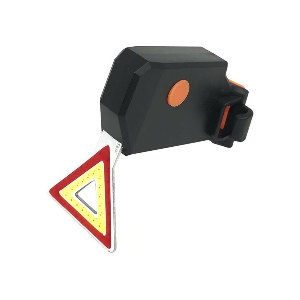 TRIANGOLO LAMPEGGIANTE SOS LUCE LED PER BICICLETTA SEGNALAZIONE POSIZIONE BICI