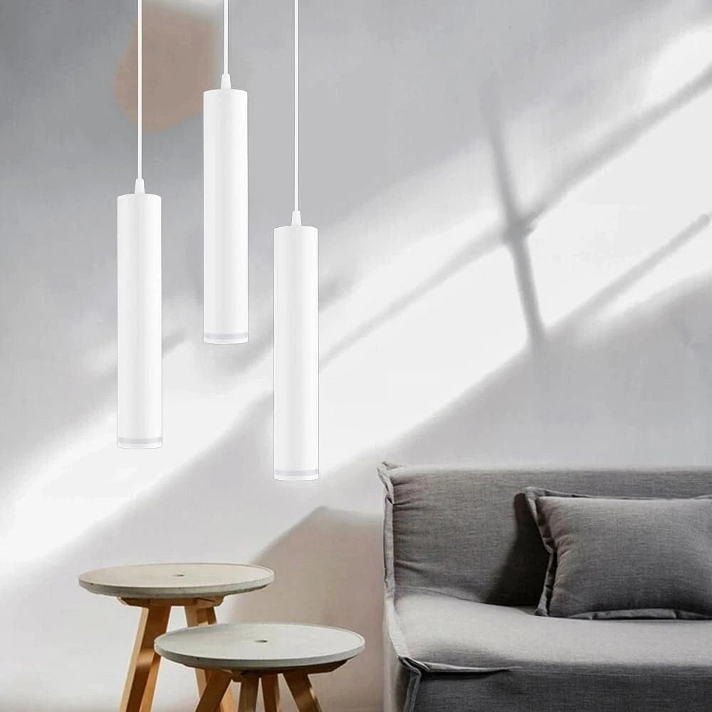 LAMPADARIO A SOSPENSIONE LAMPADA PENDENTE CON ATTACCO GU10 BIANCO