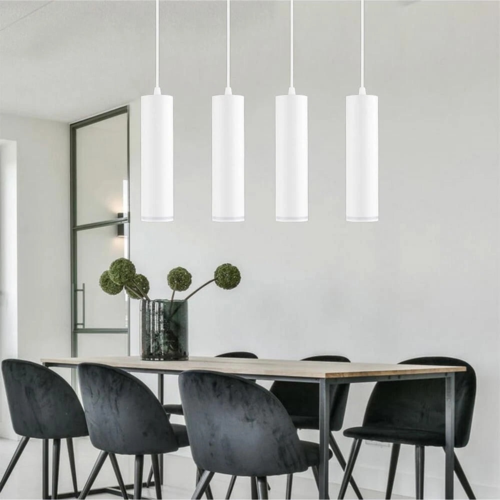 LAMPADARIO A SOSPENSIONE LAMPADA PENDENTE CON ATTACCO GU10 BIANCO
