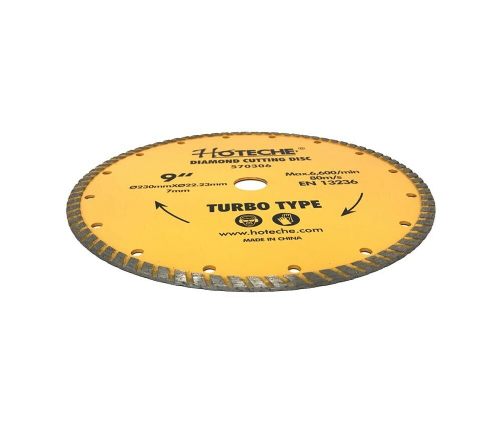 DISCO DIAMANTATO 230 MM PER SMERIGLIATRICE LAMA TAGLIA CEMENTO MARMO