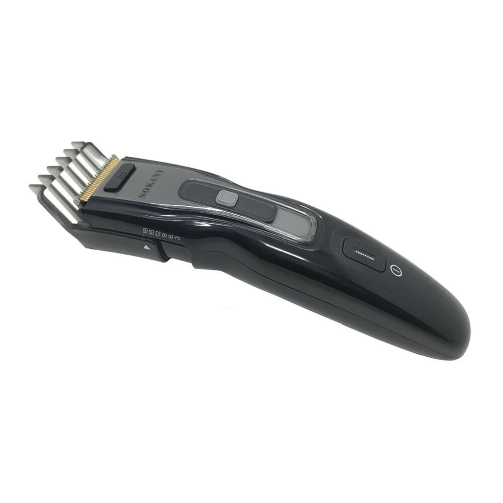 TAGLIA CAPELLI RICARICABILE RASOIO REGOLA BARBA TAGLIACAPELLI REGOLABARBA NERO