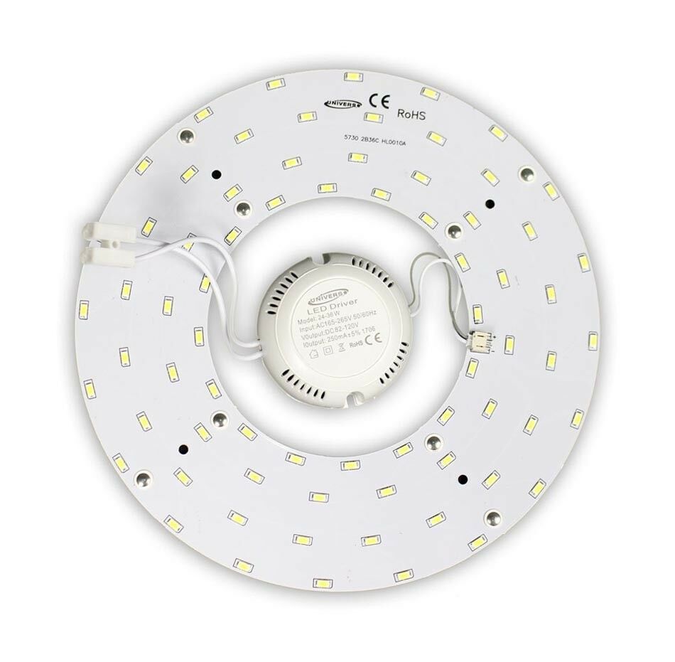 MODULO CIRCOLINA LED RICAMBIO NEON CORONA X PLAFONIERA LUCE CALDA 12 W