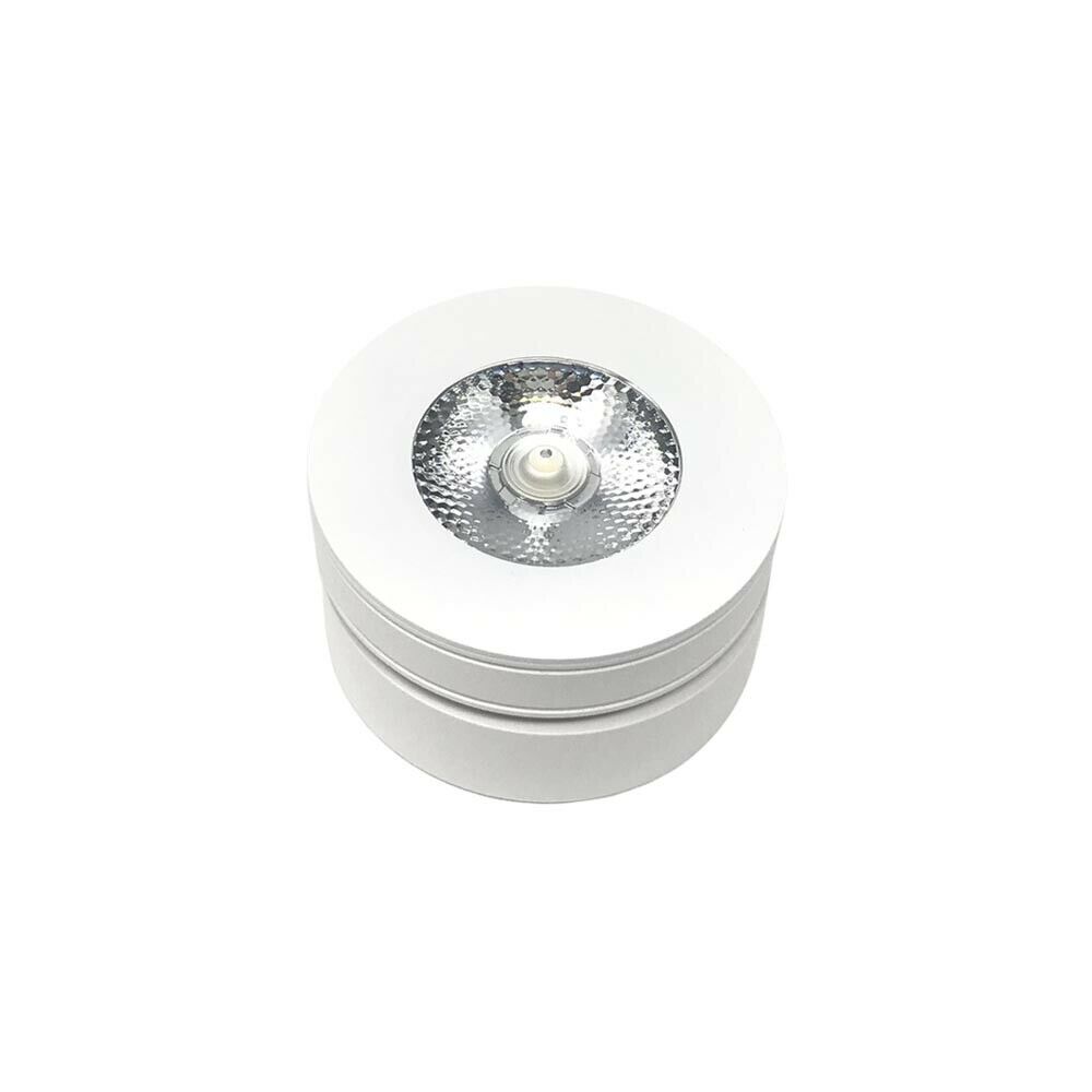 FARETTO LED 7 WATT DA SOFFITTO ORIENTABILE GIREVOLE 360° FARO LUCE CALDA F7WBC
