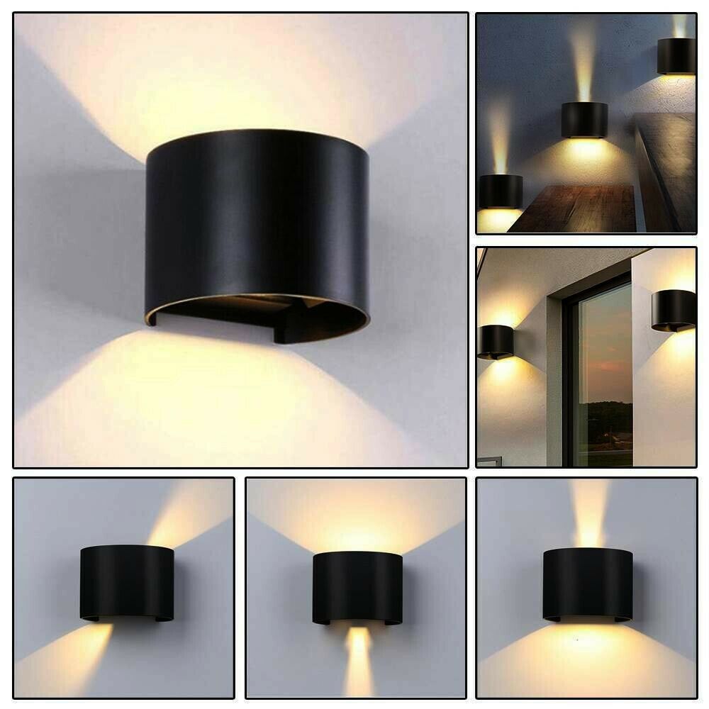 APPLIQUE A PARETE 28 LED 12 W FARETTO LUCE BIANCA 6500K INTERNO ESTERNO ES44-NF