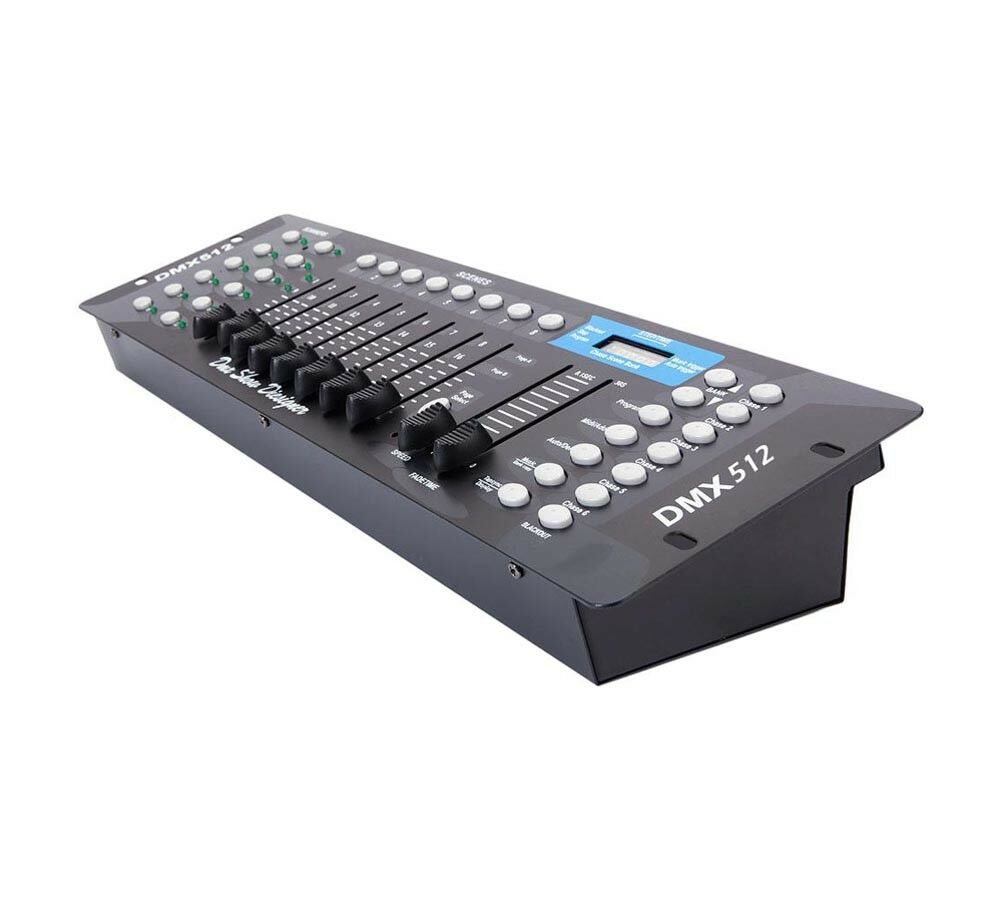 CENTRALINA CONTROLLO MIX LUCI EFFETTI DJ 192 CANALI DMX 512 LED
