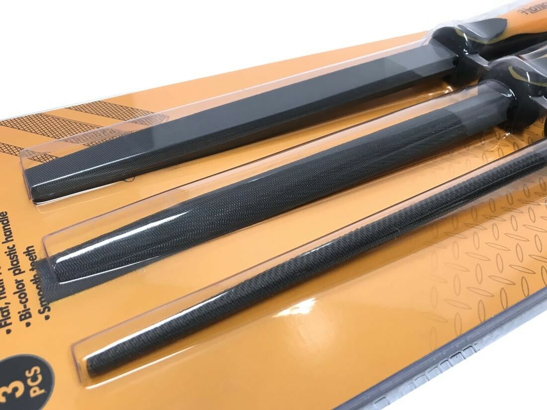 SET 3 RASPE PER LIMARE SGROSSARE FERRO LIMA RASPA TONDA PIATTA 300 MM