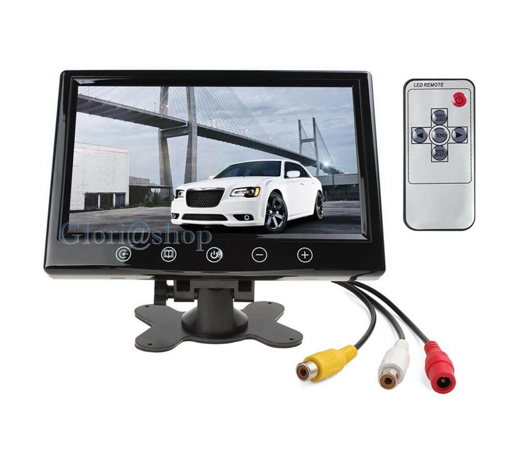 MONITOR LCD 9" PER TELECAMERA RETROMARCIA AUTO AV1 AV2 HD TFT TOUCH