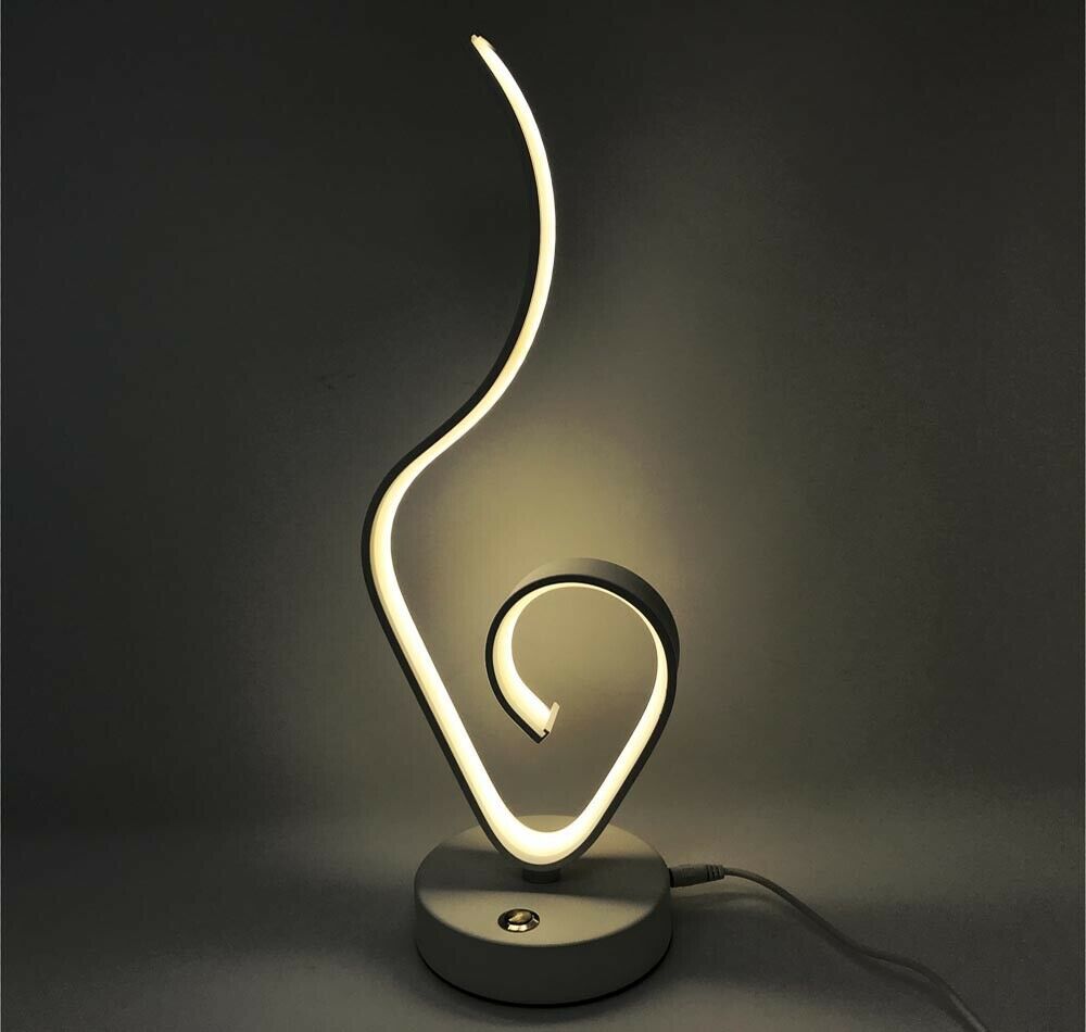 LUME DA COMODINO LUMETTO STILE MODERNO 9 W LAMPADA LED LUCE NATURALE 4000K D04-N