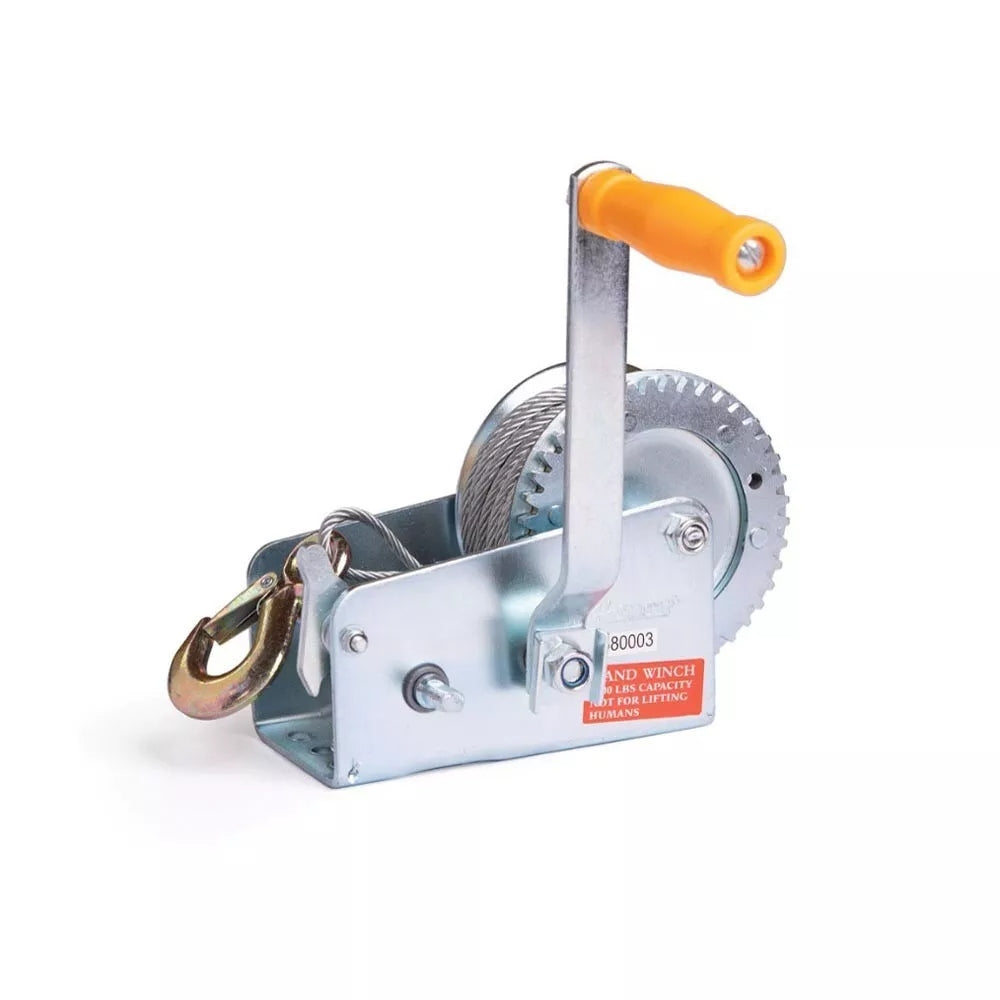 VERRICELLO MANUALE PARANCO MONTACARICHI GANCIO ARGANO 1200 LB CAVO ACCIAIO 6 MT