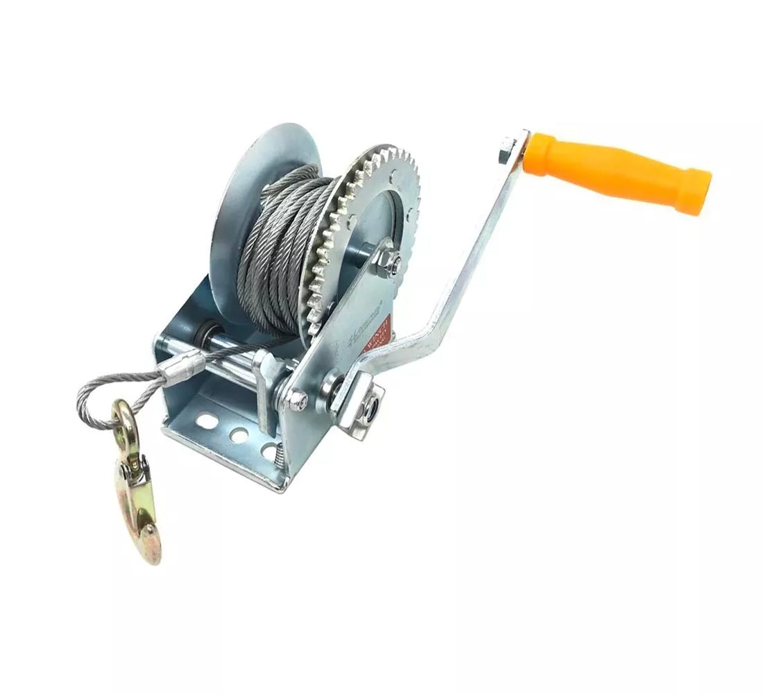 PARANCO MONTACARICHI VERRICELLO GANCIO MANUALE ARGANO 2000 LB CAVO ACCIAIO 6 MT