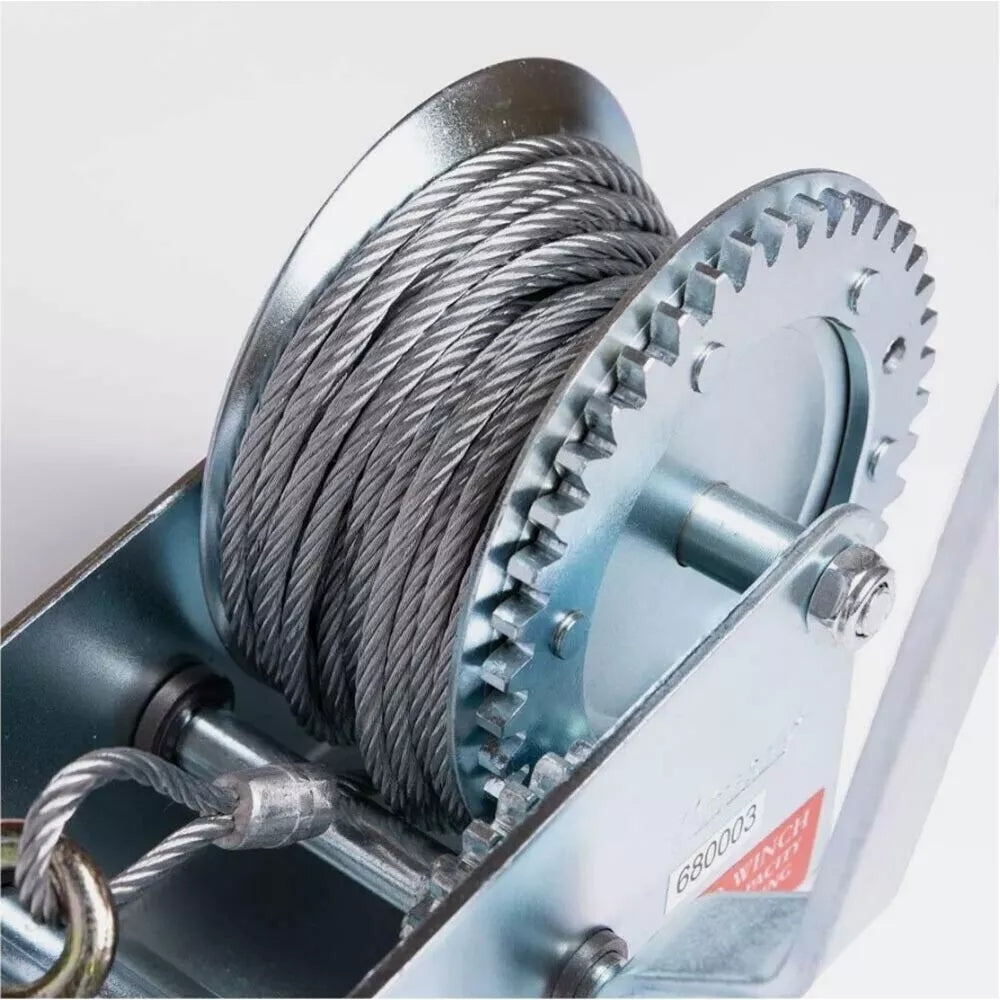 PARANCO MONTACARICHI VERRICELLO MANUALE ARGANO 600 LB CAVO GANCIO ACCIAIO 6 MT