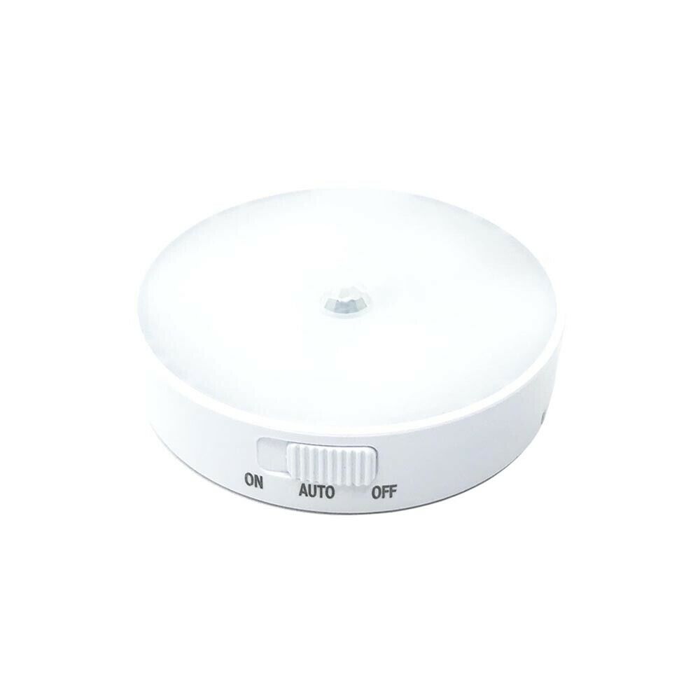 FARETTO 6 LED CON SENSORE DI MOVIMENTO RICARICABILE USB LAMPADA 6W LUCE BIANCA