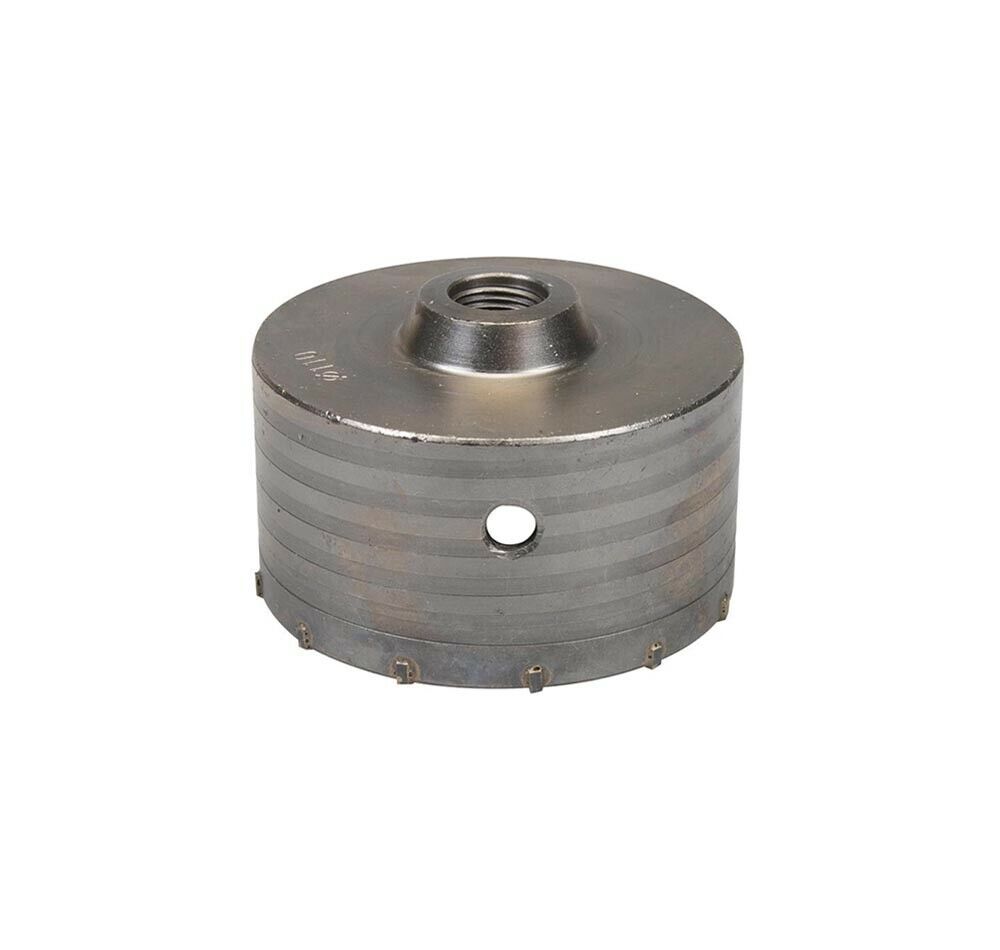 FRESA A TAZZA 110 MM CAROTATRICE MURO ASTA PROLUNGA 35 CM PER TRAPANO SDS PLUS