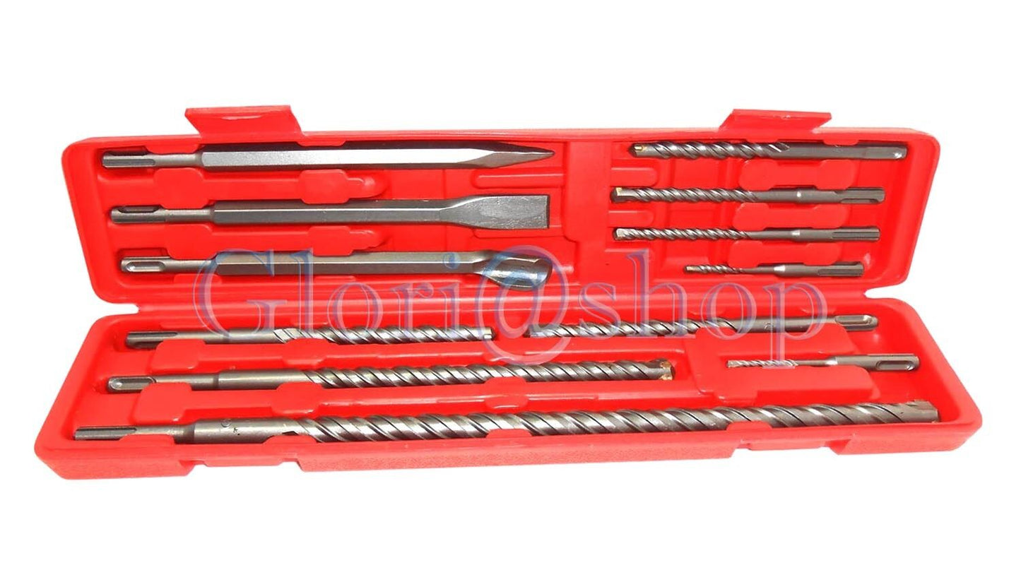 PUNTE TRAPANO SET FRESE SCALPELLI ATTACCO SDS PLUS SCALPELLO PIATTO