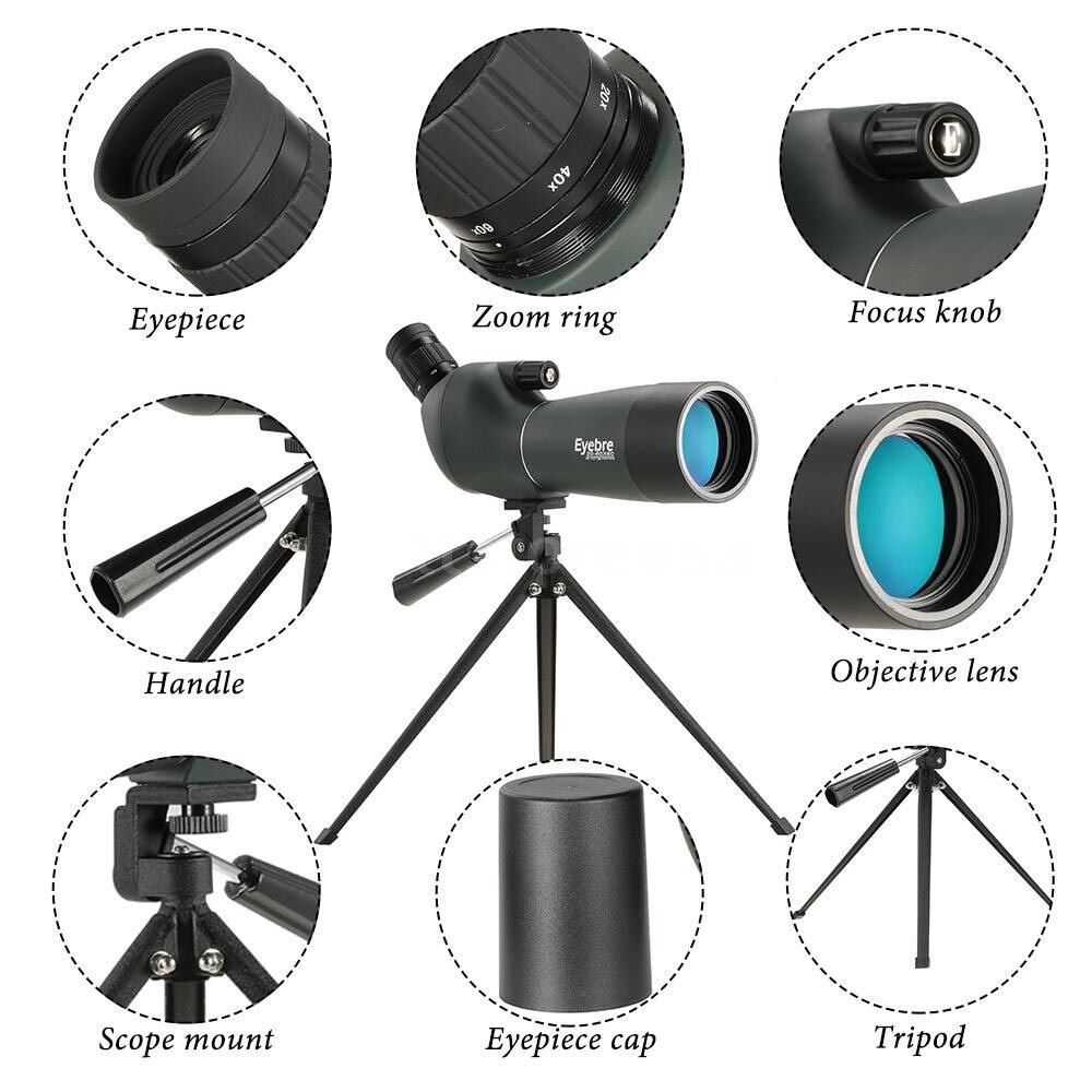 CANNOCCHIALE LENTE ZOOM 20-60X60 MM TELESCOPIO MONOCOLO BINOCOLO SPORT CACCIA