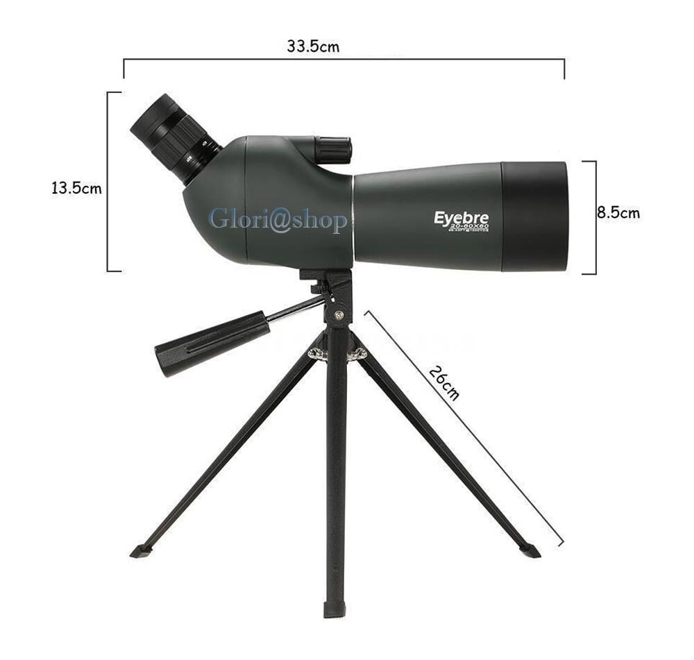 CANNOCCHIALE LENTE ZOOM 20-60X60 MM TELESCOPIO MONOCOLO BINOCOLO SPORT CACCIA
