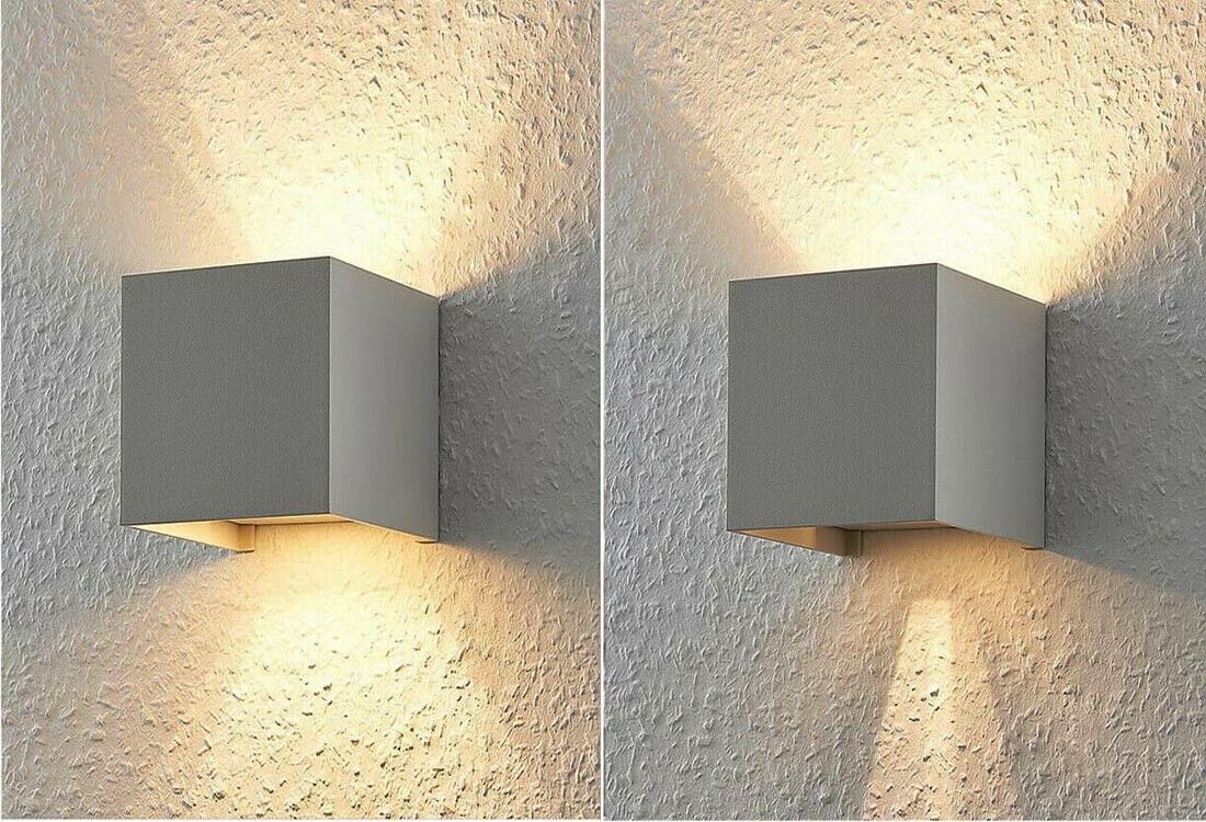 APPLIQUE DA PARETE ESTERNO FARETTO LED LUCE CALDA 3000K 12 W IP65 ES46GC