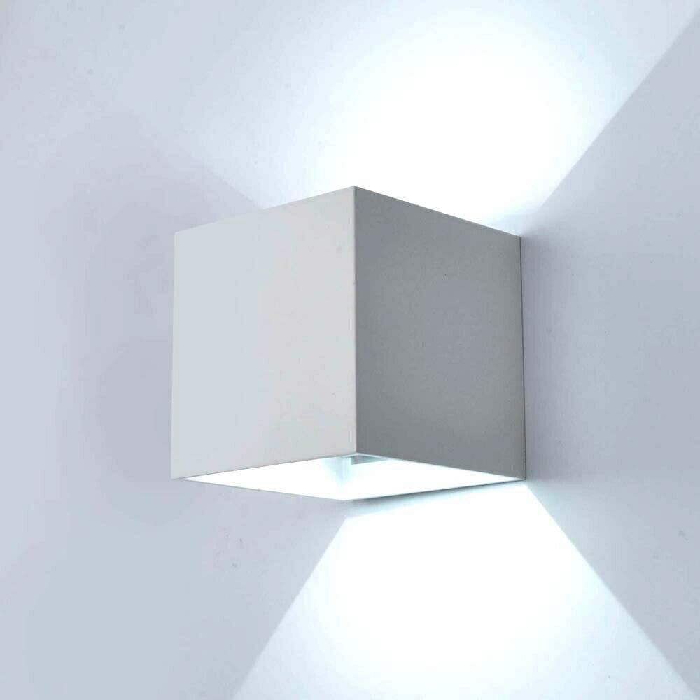 APPLIQUE DA PARETE ESTERNO FARETTO LED LUCE BIANCA 6500K 12 W IP65 ES46GF