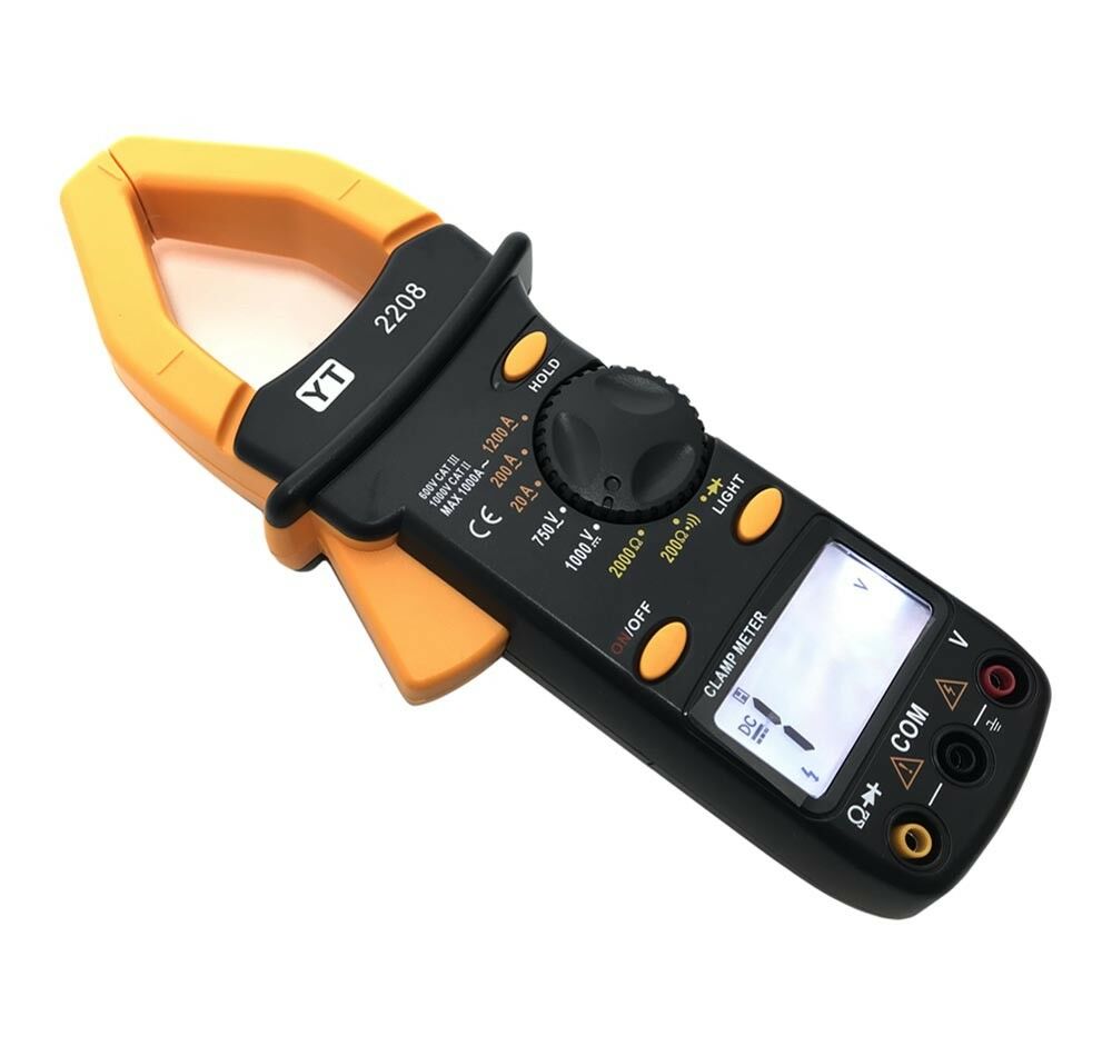 MULTIMETRO PINZA AMPEROMETRICA TESTER DIGITALE PUNTALI TEST ELETTRONICO