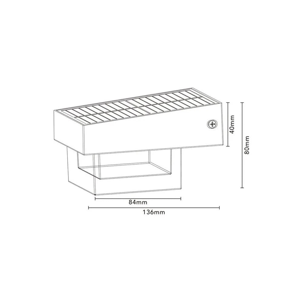 APPLIQUE LED LUCE BIANCA FARO CON PANNELLO SOLARE SENSORE CREPUSCOLARE ESTERNO