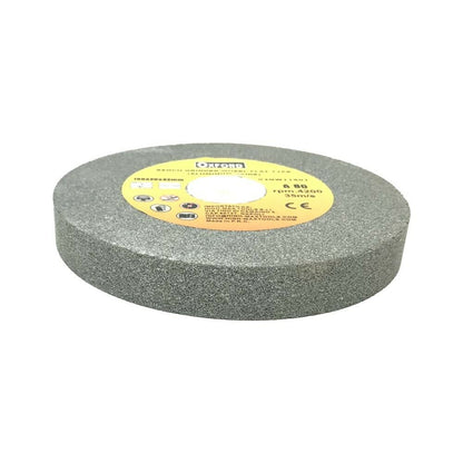 DISCO IN PIETRA ABRASIVA GRANA A 80 . PER MOLA SMERIGLIATRICE DA BANCO 150 MM