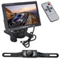 KIT RETROMARCIA MONITOR 7" POLLICI + . TELECAMERA 7 LED INFRAROSSI PER AUTO