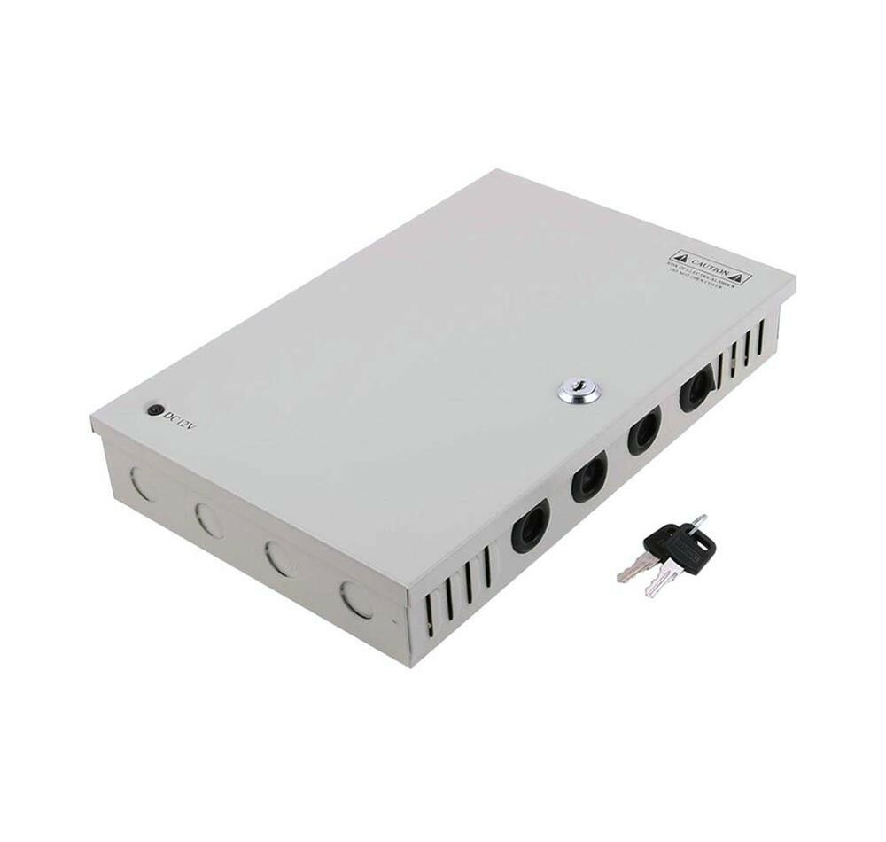 ALIMENTATORE 18 CH USCITE PER TELECAMERA ALIMENTAZIONE STABILIZZATO RACK BOX