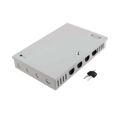 ALIMENTATORE 18 CH USCITE PER TELECAMERA ALIMENTAZIONE STABILIZZATO RACK BOX