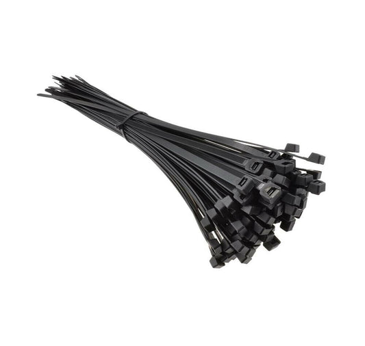 200 PEZZI FASCETTE DI CABLAGGIO FASCETTA 3.6 300 MM IN NYLON NERO