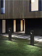 LAMPIONE DA TERRA GIARDINO LAMPADA LED LUCE BIANCA 12 W LAMPIONCINO NERO IP65