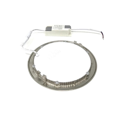 PANNELLO LED 18 W LUCE CALDA 3000K FARETTO SLIM INCASSO IN ACCIAIO SILVER
