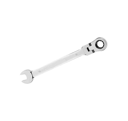 CHIAVE A SNODO 10 MM CRICCHETTO NERO A 12 DENTI TESTA GIREVOLE 180°