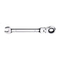 CHIAVE A SNODO CRICCHETTO NERO A 12 DENTI TESTA GIREVOLE 180° 17 MM