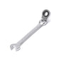 CHIAVE A SNODO 19 MM CRICCHETTO NERO A 12 DENTI TESTA GIREVOLE 180° 24 CM