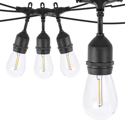 CATENA LUMINOSA PANNELLO SOLARE 10 LAMPADINE LAMPAD. E27 IMPERM. IP65 S20A-10M