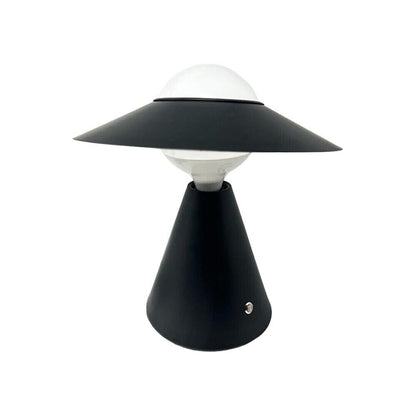 LAMPADA DA TAVOLO SCRIVANIA COMODINO LUME PORTA LAMPADINA E27 LUMETTO NERO