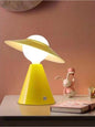 LAMPADA DA TAVOLO SCRIVANIA COMODINO LUME PORTA LAMPADINA E27 LUMETTO GIALLO