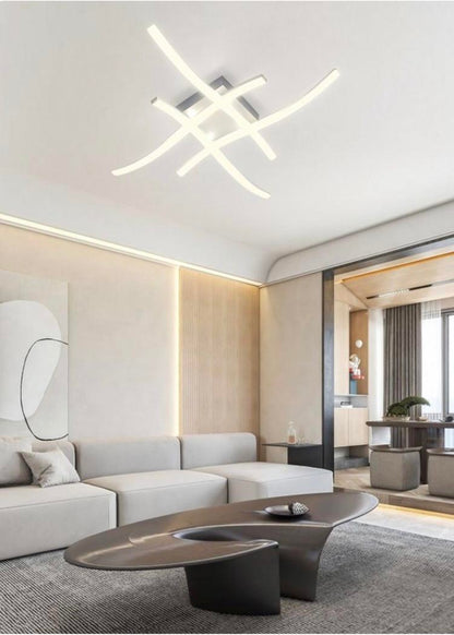 PLAFONIERA LED LUCE BIANCA CALDA NATURAE LAMPADARIO 31 WATT STILE MODERNO