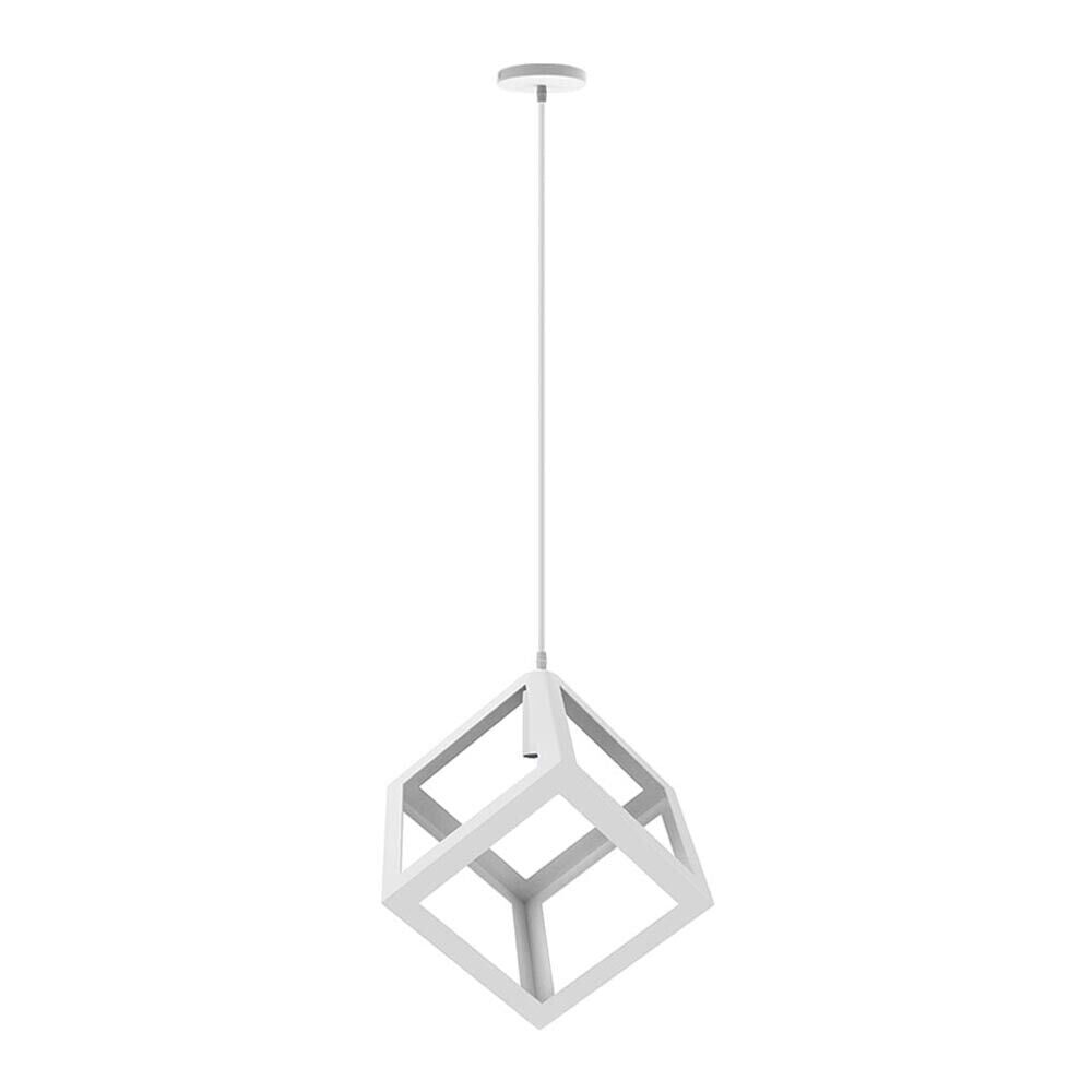 LAMPADARIO DA SOFFITTO A SOSPENSIONE A FORMA CUBO 3D PORTALAMPADA E27
