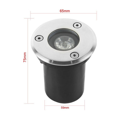 FARETTO SEGNAPASSO CALPESTABILE LED LUCE CALDA SEGNAPASSI DA TERRA IP65 ES07-C