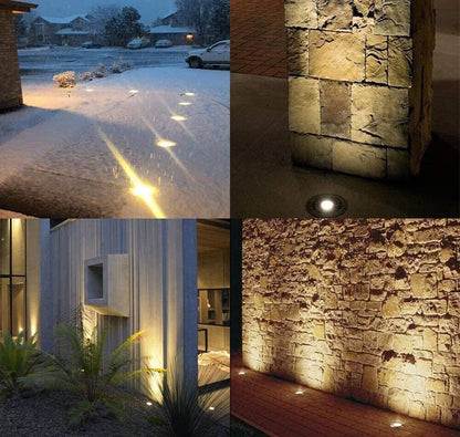 FARETTO SEGNAPASSO CALPESTABILE LED LUCE CALDA SEGNAPASSI DA TERRA IP65 ES07-C