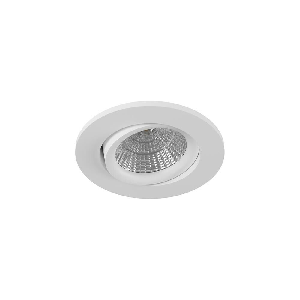 FARETTO LED COB 3 W LUCE BIANCA 6500K A INCASSO ORIENTABILE BORDO BIANCO P-45-BF