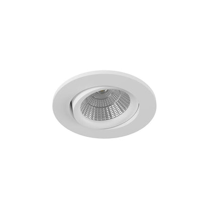 FARETTO LED COB 3 W LUCE BIANCA 6500K A INCASSO ORIENTABILE BORDO BIANCO P-45-BF