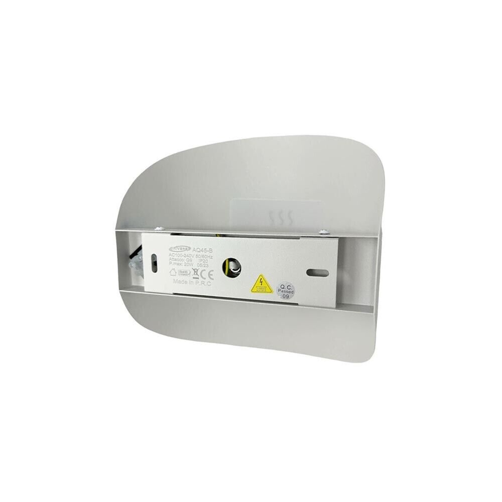 APPLIQUE CON DISEGNO TAZZA DEL CAFFÈ LAMPADA DA PARETE ATTACCO G9 BIANCO