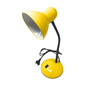LAMPADA DA TAVOLO SCRIVANIA BRACCIO SNODABILE LUMETTO PORTA LAMPADINA E27 GIALLO