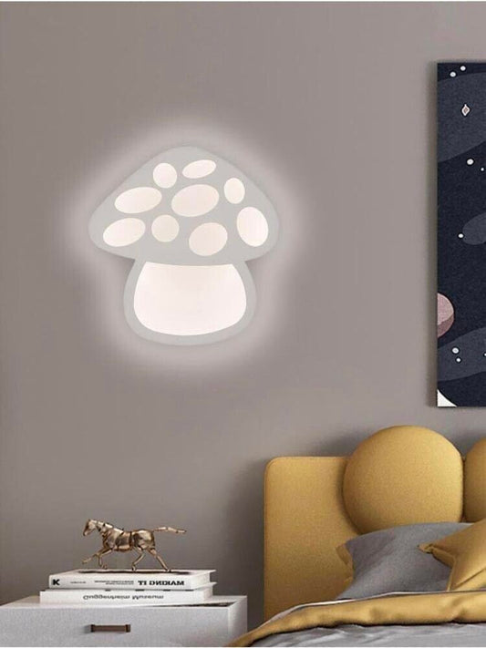 APPLIQUE LED LUCE BIANCA CALDA NATURALE LAMPADA DA PARETE A FORMA DI FUNGO