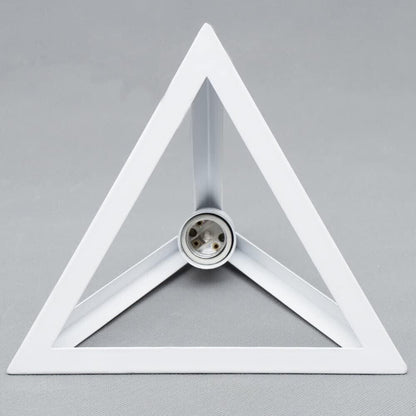 LAMPADARIO DA SOFFITTO A SOSPENSIONE TRIANGOLO 3D PORTALAMPADA E27
