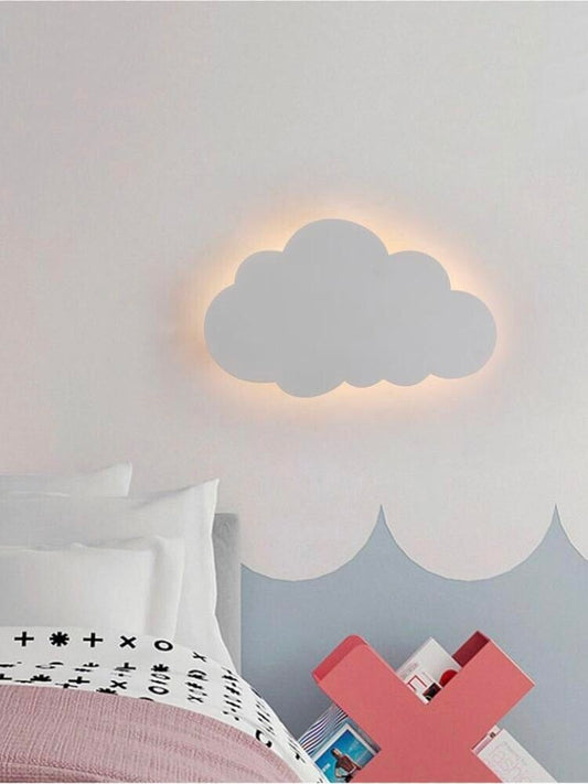APPLIQUE LED LUCE BIANCA CALDA NATURALE A FORMA DI NUVOLA LAMPADA DA PARETE 9 W